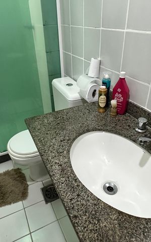 Apartamento à venda com 86m², 2 quartos e 2 vagas Apartamento à venda com 86m², 2 quartos e 2 vagasBanheiro quarto 2
