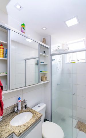 Apartamento à venda com 49m², 2 quartos e 1 vaga Apartamento à venda com 49m², 2 quartos e 1 vagaBanheiro