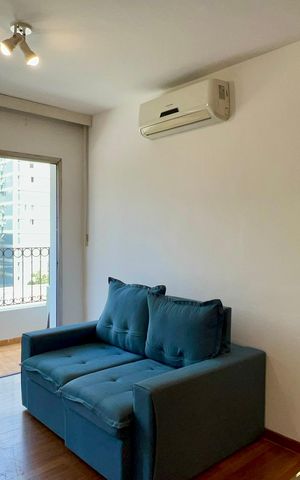 Apartamento para alugar com 40m², 1 quarto e 2 vagas Apartamento para alugar com 40m², 1 quarto e 2 vagasSala de TV