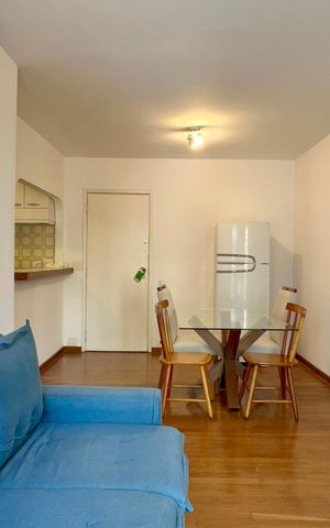 Apartamento para alugar com 40m², 1 quarto e 2 vagas Apartamento para alugar com 40m², 1 quarto e 2 vagasSala de TV