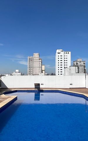 Apartamento para alugar com 40m², 1 quarto e 2 vagas Apartamento para alugar com 40m², 1 quarto e 2 vagasPiscina