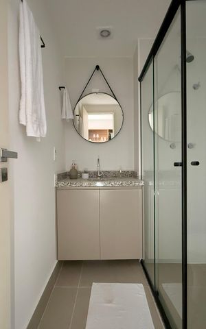 Studio para alugar com 24m², 1 quarto e sem vaga Studio para alugar com 24m², 1 quarto e sem vagaBanheiro
