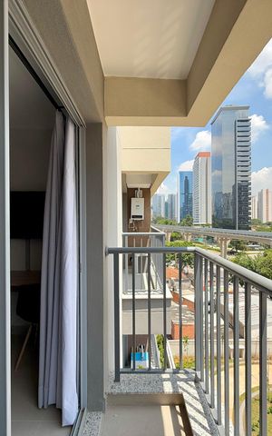 Studio para alugar com 24m², 1 quarto e sem vaga Studio para alugar com 24m², 1 quarto e sem vagaSacada