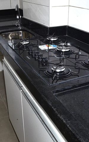 Apartamento para alugar com 40m², 2 quartos e 1 vagaDetalhe da cozinha