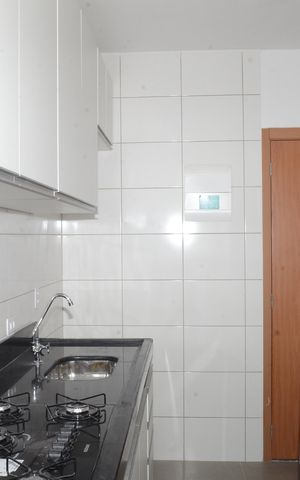 Apartamento para alugar com 40m², 2 quartos e 1 vagaDetalhe da cozinha