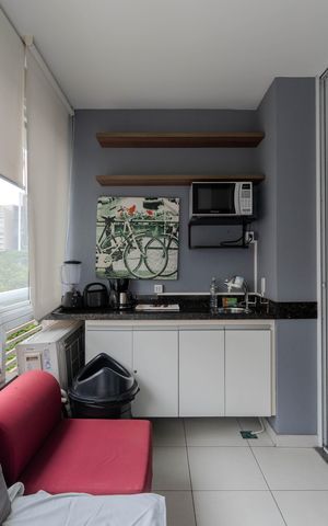 Studio à venda com 25m², 1 quarto e 1 vagaSacada