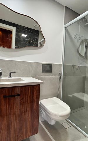 Studio para alugar com 50m², 1 quarto e 1 vaga Studio para alugar com 50m², 1 quarto e 1 vagaBanheiro