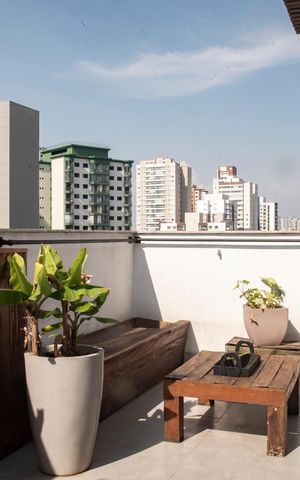 Apartamento à venda com 63m², 1 quarto e 1 vagaEspaço gourmet - Varanda