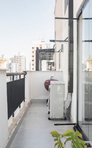 Apartamento à venda com 63m², 1 quarto e 1 vagaEspaço gourmet - Varanda