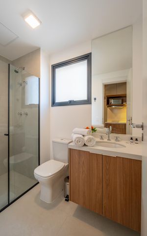 Studio para alugar com 26m², 1 quarto e sem vaga Studio para alugar com 26m², 1 quarto e sem vagaBanheiro