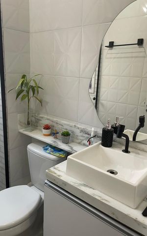 Apartamento para alugar com 51m², 2 quartos e 1 vaga Apartamento para alugar com 51m², 2 quartos e 1 vagaBanheiro