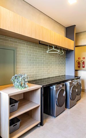Studio para alugar com 26m², 1 quarto e sem vaga Studio para alugar com 26m², 1 quarto e sem vagaÁrea comum - Lavanderia