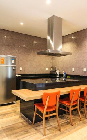 Apartamento para alugar com 48m², 1 quarto e 1 vaga Apartamento para alugar com 48m², 1 quarto e 1 vagaÁrea comum - Salão de festas