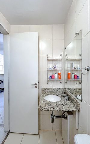 Apartamento à venda com 48m², 1 quarto e 1 vagaBanheiro