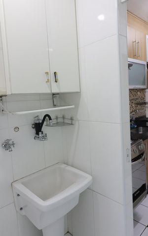 Apartamento à venda com 60m², 2 quartos e 1 vagaCozinha e Área de Serviço