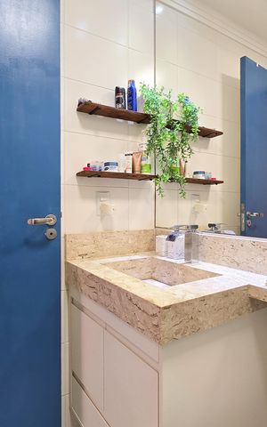 Apartamento à venda com 54m², 2 quartos e 1 vaga Apartamento à venda com 54m², 2 quartos e 1 vagaBanheiro Social