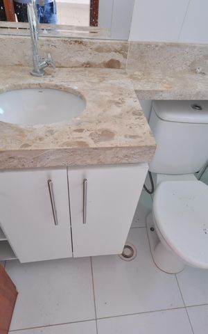 Casa de condomínio à venda com 100m², 2 quartos e 2 vagasBanheiro da Suíte 1
