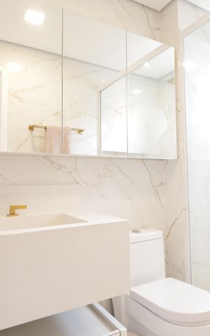 Apartamento à venda com 125m², 3 quartos e 2 vagasBanheiro da Suíte 3
