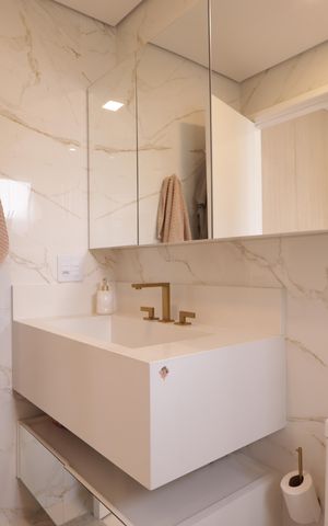 Apartamento à venda com 125m², 3 quartos e 2 vagasBanheiro da Suíte 3