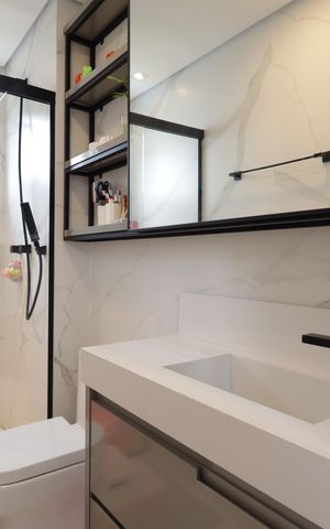 Apartamento à venda com 125m², 3 quartos e 2 vagasBanheiro da Suíte 2