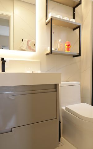 Apartamento à venda com 125m², 3 quartos e 2 vagasBanheiro da Suíte 1