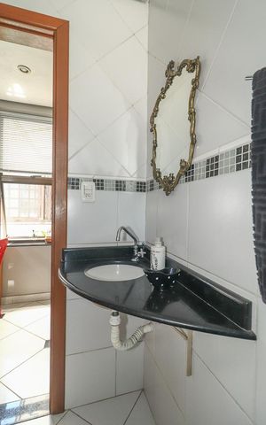 Apartamento à venda com 104m², 3 quartos e sem vagaBanheiro 2