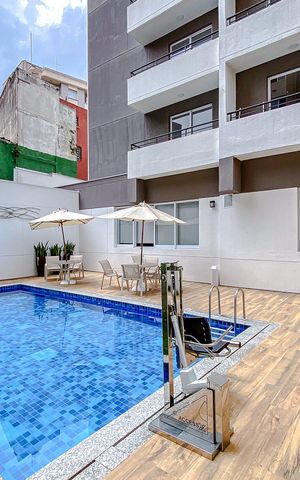 Apartamento à venda com 35m², 2 quartos e sem vagaÁrea comum - Piscina