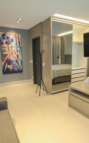 Studio à venda com 56m², 1 quarto e 2 vagas