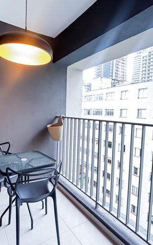 Studio à venda com 31m², 1 quarto e sem vaga Studio à venda com 31m², 1 quarto e sem vagaVaranda