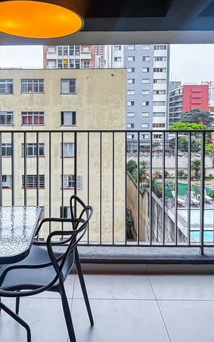 Studio à venda com 31m², 1 quarto e sem vaga Studio à venda com 31m², 1 quarto e sem vagaVaranda
