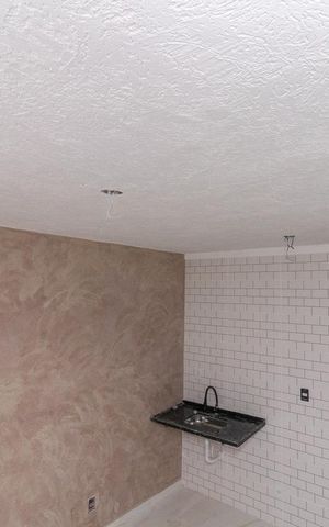Apartamento à venda com 44m², 2 quartos e 1 vagaSala/Cozinha Teto