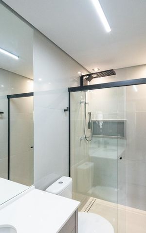 Studio para alugar com 29m², 1 quarto e sem vaga Studio para alugar com 29m², 1 quarto e sem vagaBanheiro Social