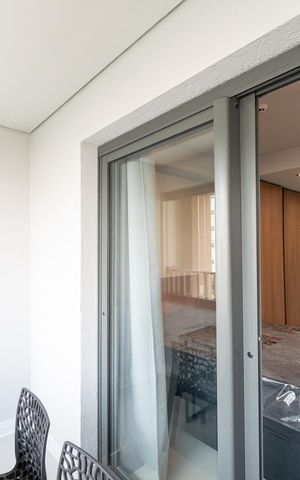 Studio para alugar com 29m², 1 quarto e sem vaga Studio para alugar com 29m², 1 quarto e sem vagaVaranda