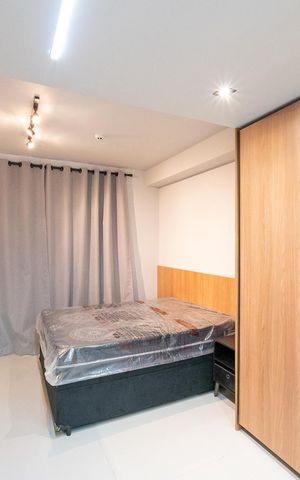 Studio para alugar com 29m², 1 quarto e sem vaga Studio para alugar com 29m², 1 quarto e sem vagaSala/Quarto