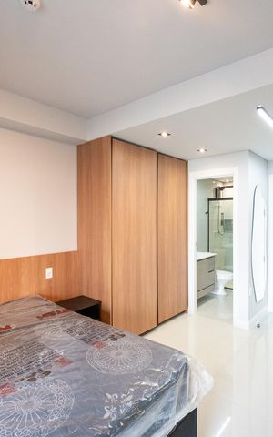 Studio para alugar com 29m², 1 quarto e sem vaga Studio para alugar com 29m², 1 quarto e sem vagaSala/Quarto
