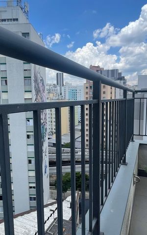 Apartamento à venda com 24m², 1 quarto e sem vaga