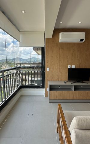 Apartamento para alugar com 41m², 1 quarto e 1 vaga Apartamento para alugar com 41m², 1 quarto e 1 vagaVaranda