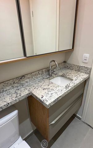 Apartamento para alugar com 41m², 1 quarto e 1 vaga Apartamento para alugar com 41m², 1 quarto e 1 vagaBanheiro