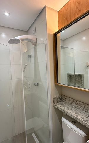 Apartamento para alugar com 41m², 1 quarto e 1 vaga Apartamento para alugar com 41m², 1 quarto e 1 vagaBanheiro