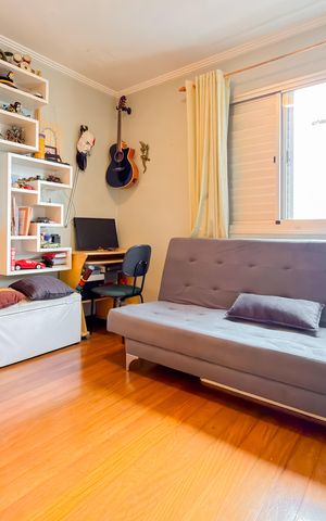 Apartamento à venda com 78m², 3 quartos e 2 vagasQuarto 2