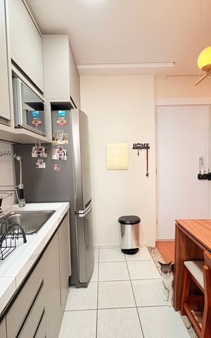 Apartamento à venda com 47m², 1 quarto e 1 vagaCozinha