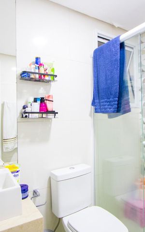 Apartamento à venda com 109m², 2 quartos e 2 vagas Apartamento à venda com 109m², 2 quartos e 2 vagasBanheiro Suíte 1