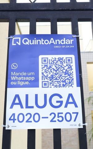 Apartamento para alugar com 30m², 1 quarto e sem vagaPlaca instalada no portão do imóvel - Código FPOT-880