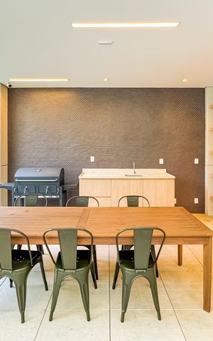 Apartamento à venda com 53m², 2 quartos e 1 vagaChurrasqueira