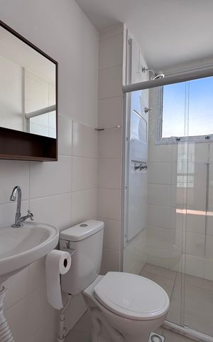 Apartamento à venda com 44m², 2 quartos e 1 vaga Apartamento à venda com 44m², 2 quartos e 1 vagaBanheiro Social
