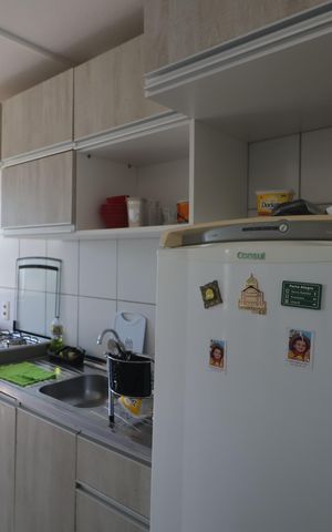 Apartamento à venda com 47m², 2 quartos e 1 vagaCozinha e Área de Serviço