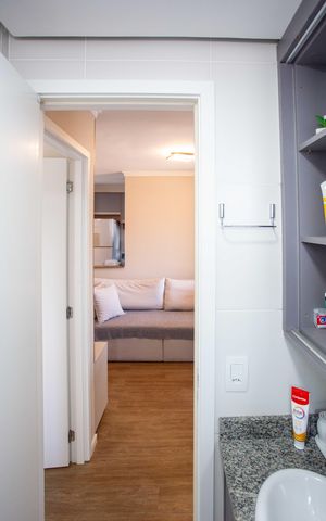 Apartamento à venda com 46m², 2 quartos e 1 vagaBanheiro