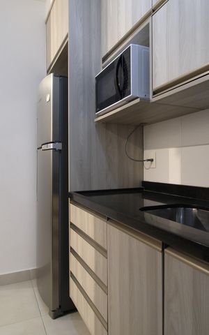 Studio à venda com 37m², 1 quarto e 1 vagaCozinha e Área de Serviço