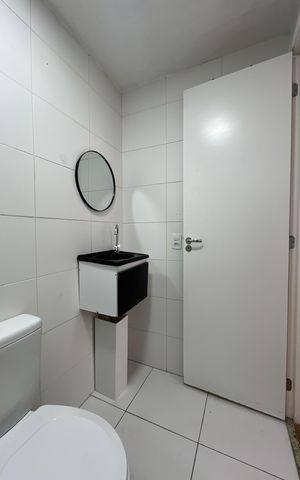 Apartamento para alugar com 29m², 1 quarto e sem vaga Apartamento para alugar com 29m², 1 quarto e sem vagaBanheiro