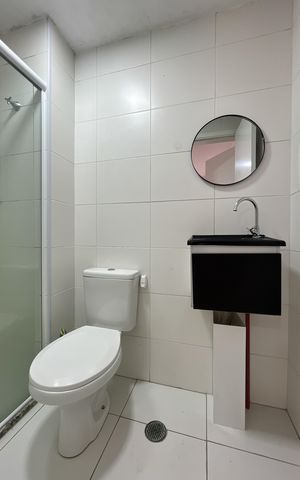 Apartamento para alugar com 29m², 1 quarto e sem vaga Apartamento para alugar com 29m², 1 quarto e sem vagaBanheiro